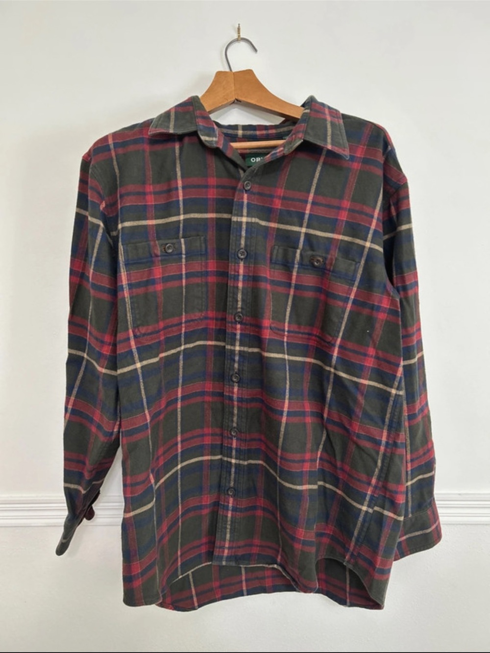 Orvis Multicolor Plaid Flannel Shirt